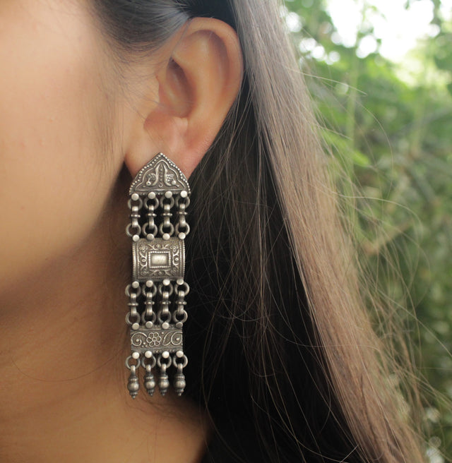 Anvaya Antique Jali Earrings