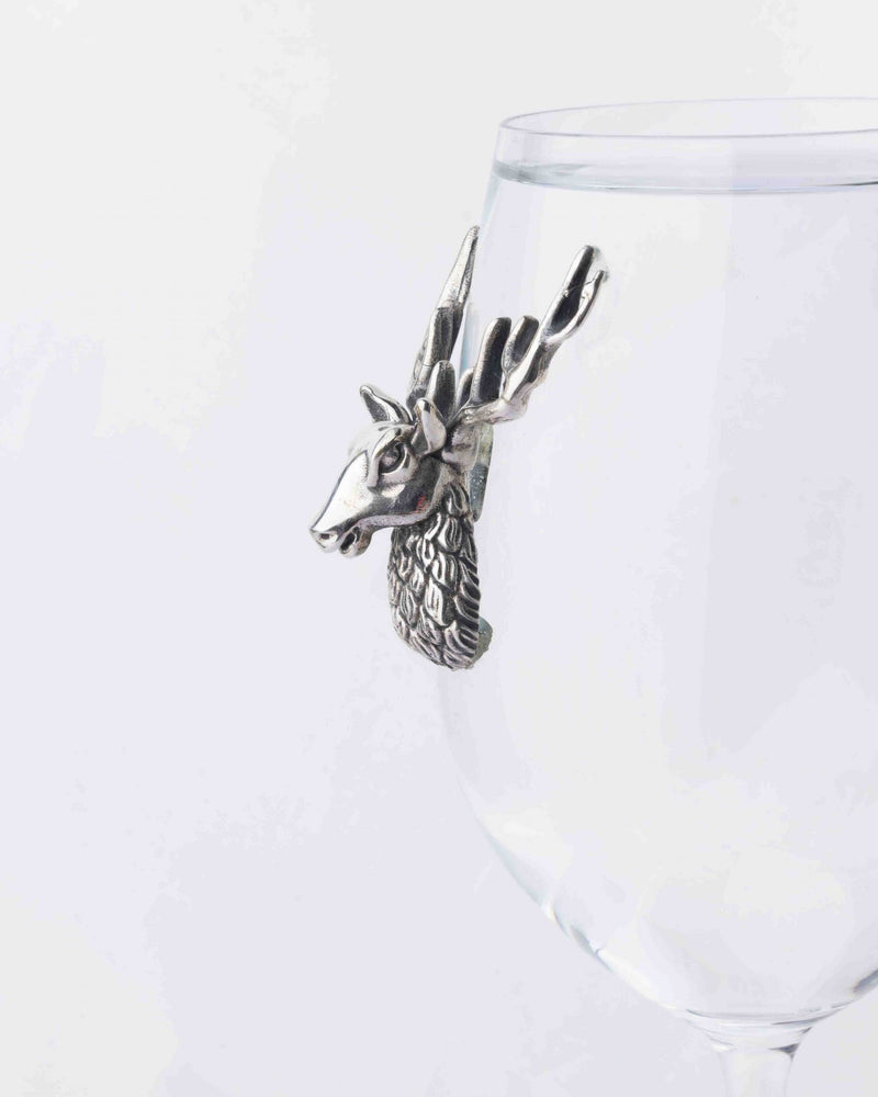 The Mystic Deer Wine Glass
