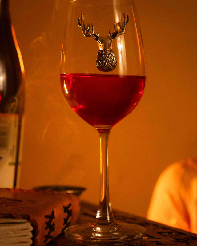 The Mystic Deer Wine Glass