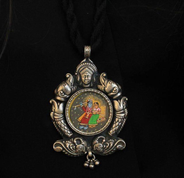 Anvaya Embossed Classic Art Pendant