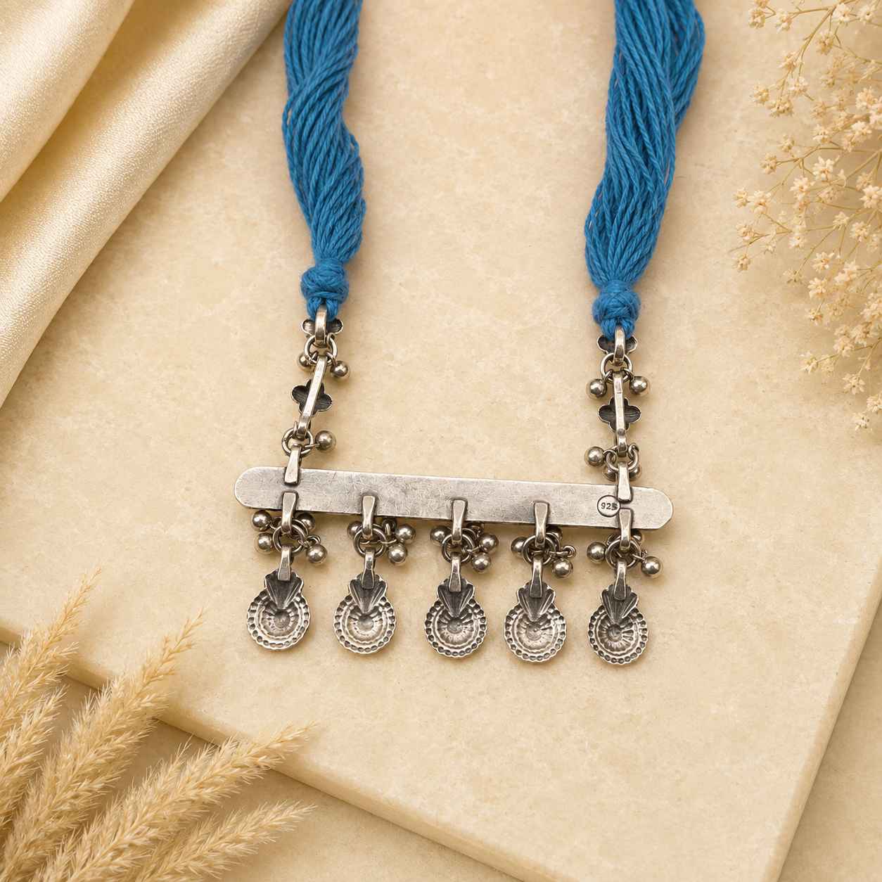 Anvaya Heritage Jaal Ghughri Dori Necklace