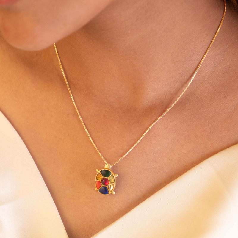 Anvaya Shaahi Tortoise Jadau Necklace