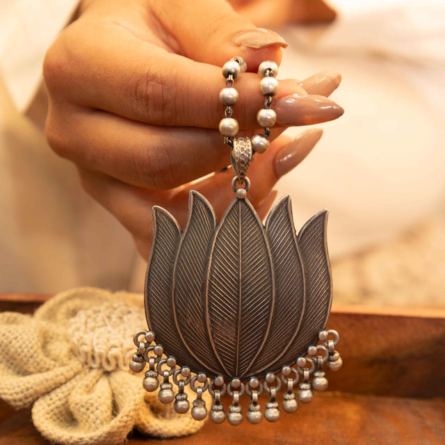 Anvaya Intricate Lotus Pendant