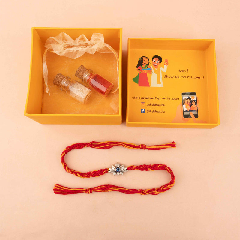 Anvaya Lotus Evil Eye Rakhi