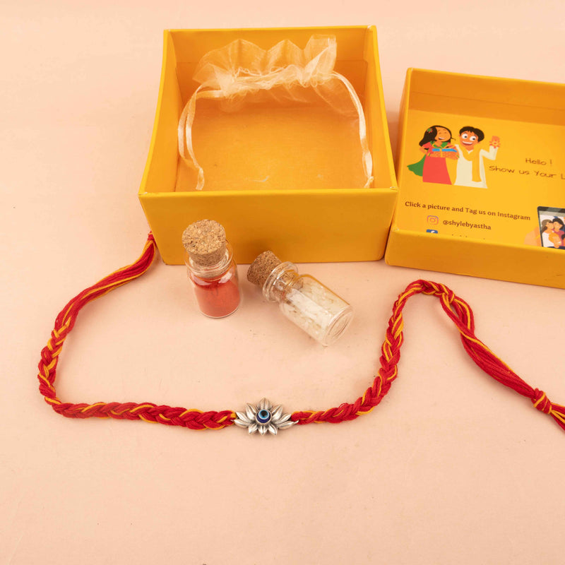 Anvaya Lotus Evil Eye Rakhi