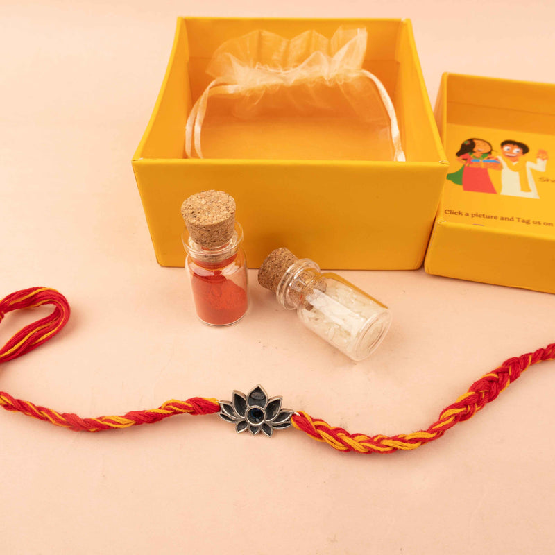 Anvaya Lotus Evil Eye Rakhi