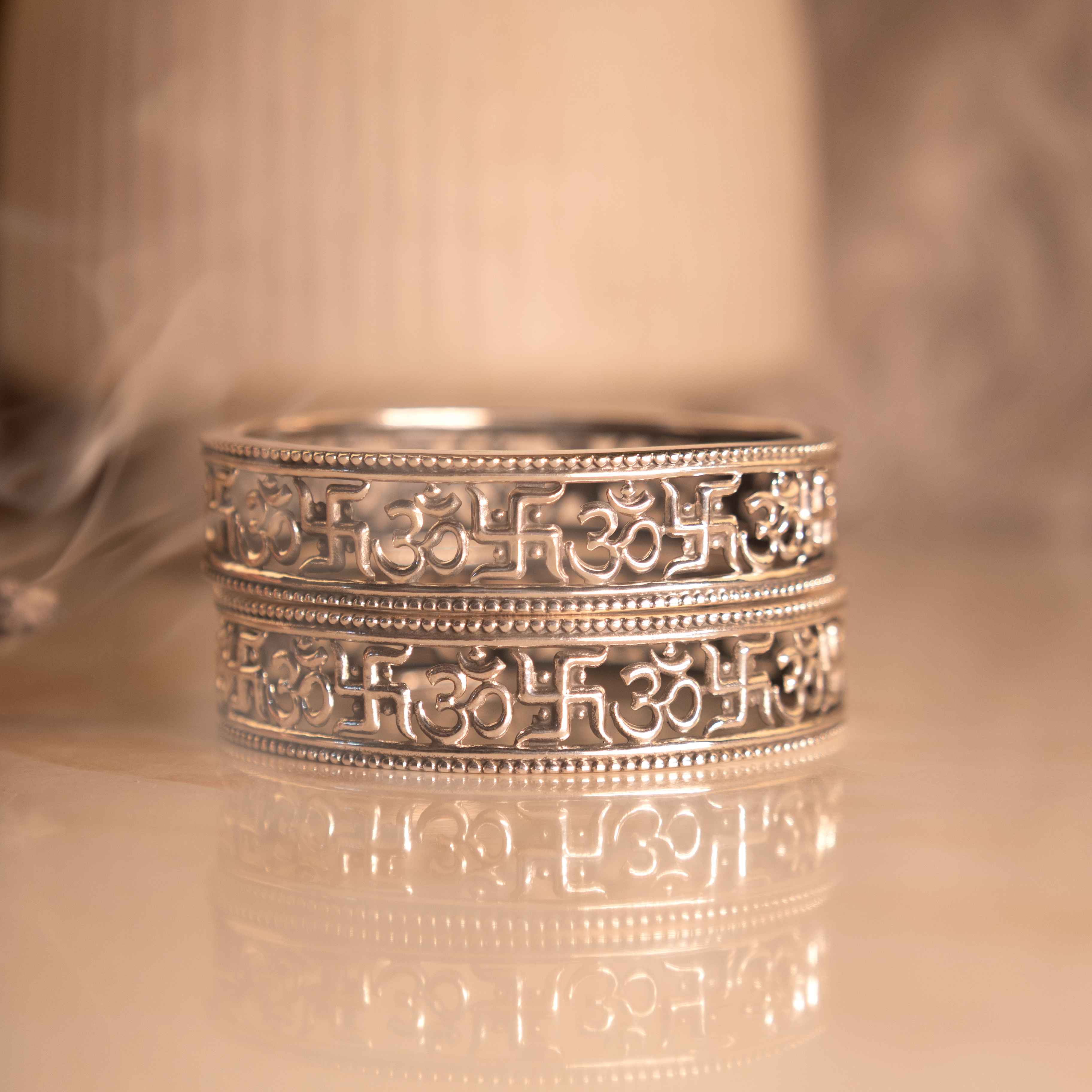 Anvaya Sacred Om Swastik Bangle