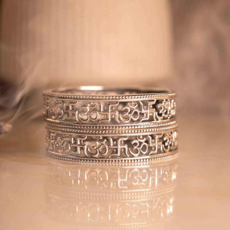 Anvaya Sacred Om Swastik Bangle