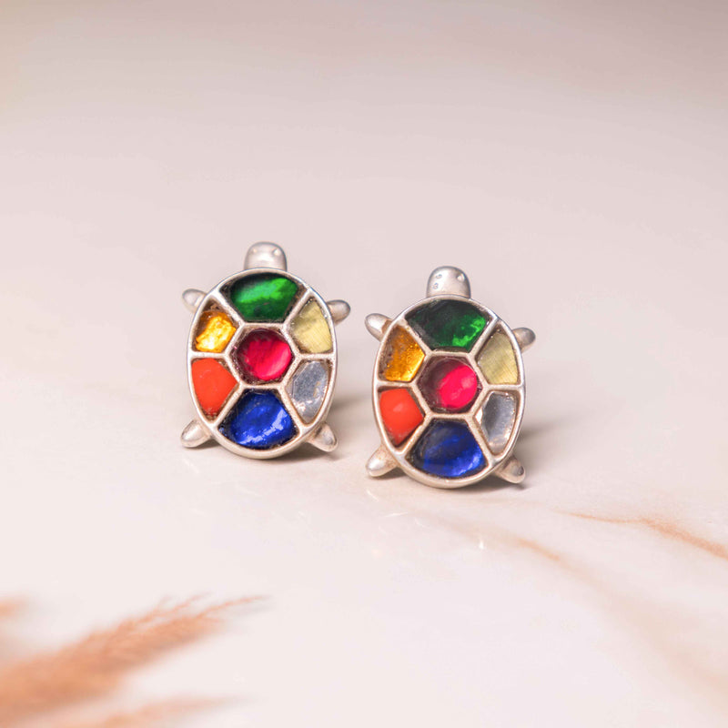 Anvaya Shaahi Tortoise Jadau Earrings
