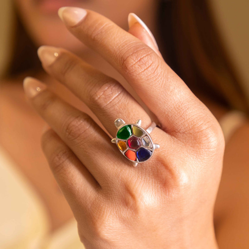 Anvaya Shaahi Tortoise Jadau Ring