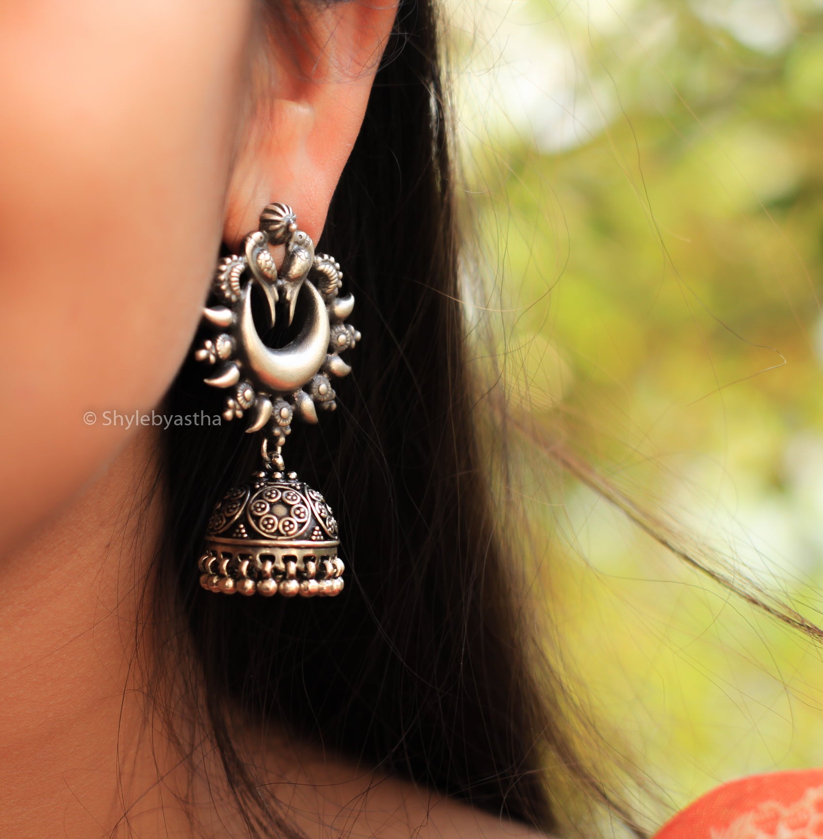 Dulari Mini Parrot Daana Art Jhumka