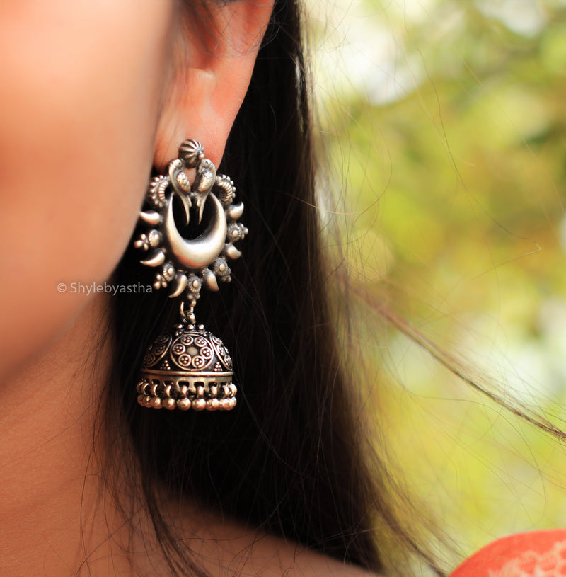 Dulari Mini Parrot Daana Art Jhumka