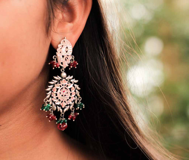 Tattva Jodhpuri Art Ethnic Earrings