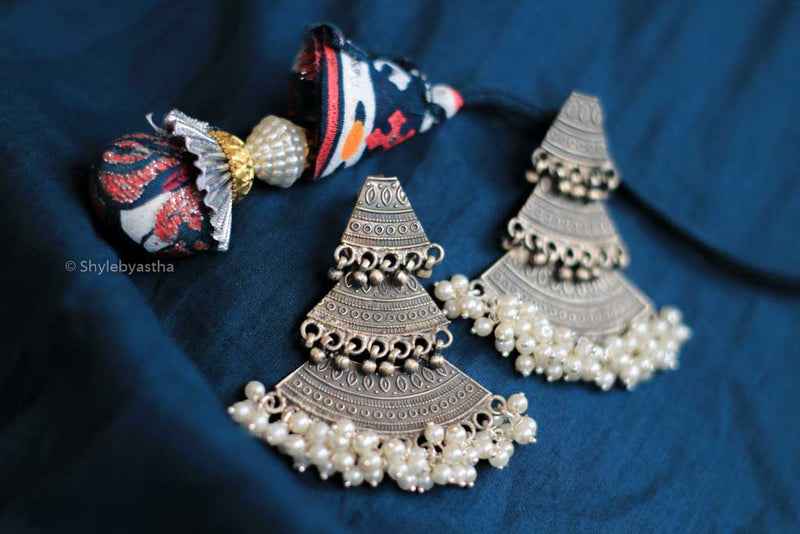 Qurbat Triple Layer Classic Earrings