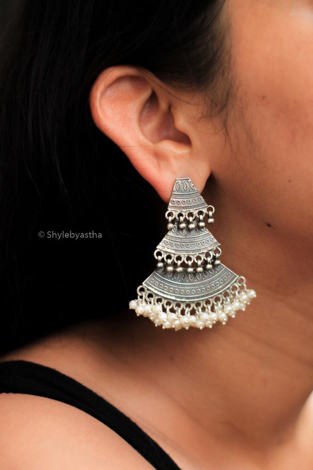 Qurbat Triple Layer Classic Earrings