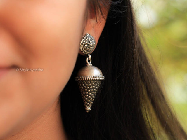 Mizoya Textured Cone Earrings