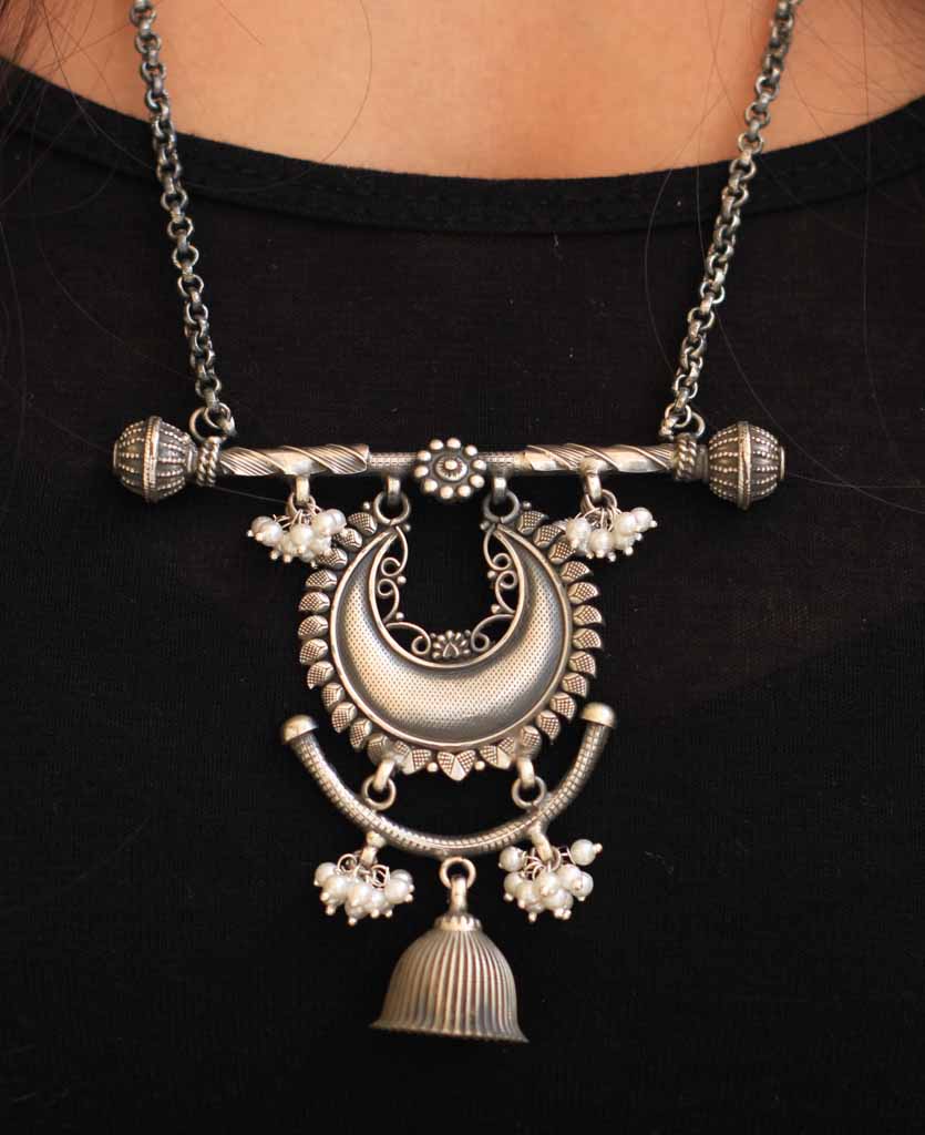 Qurbat Crescent Moon Umbrella Necklace