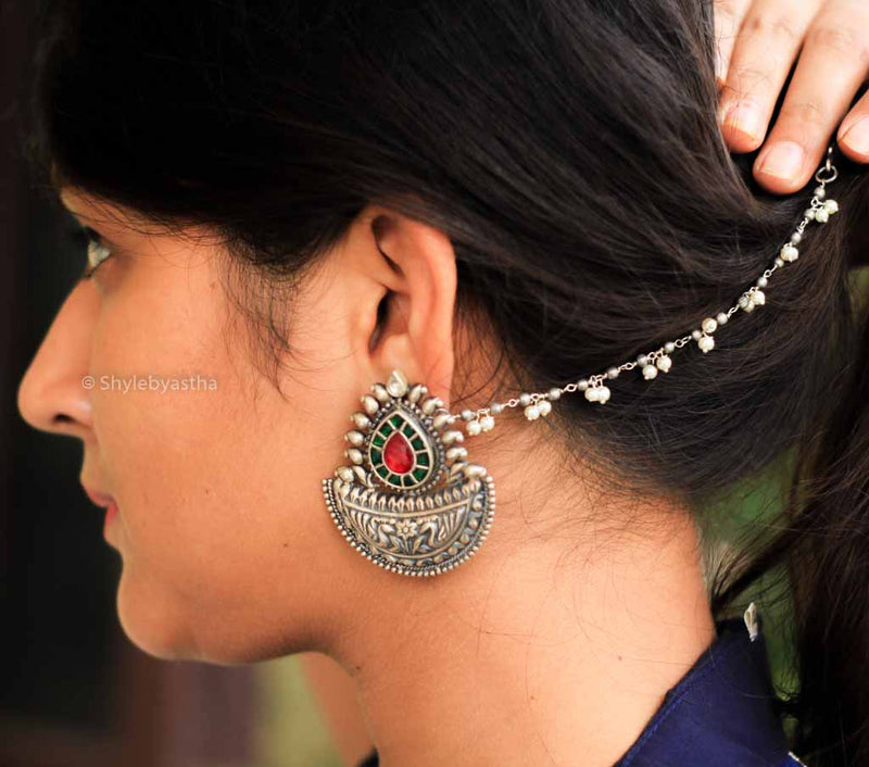 Tattva Kundan Embossed Chandbali