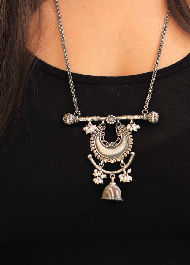 Qurbat Crescent Moon Umbrella Necklace