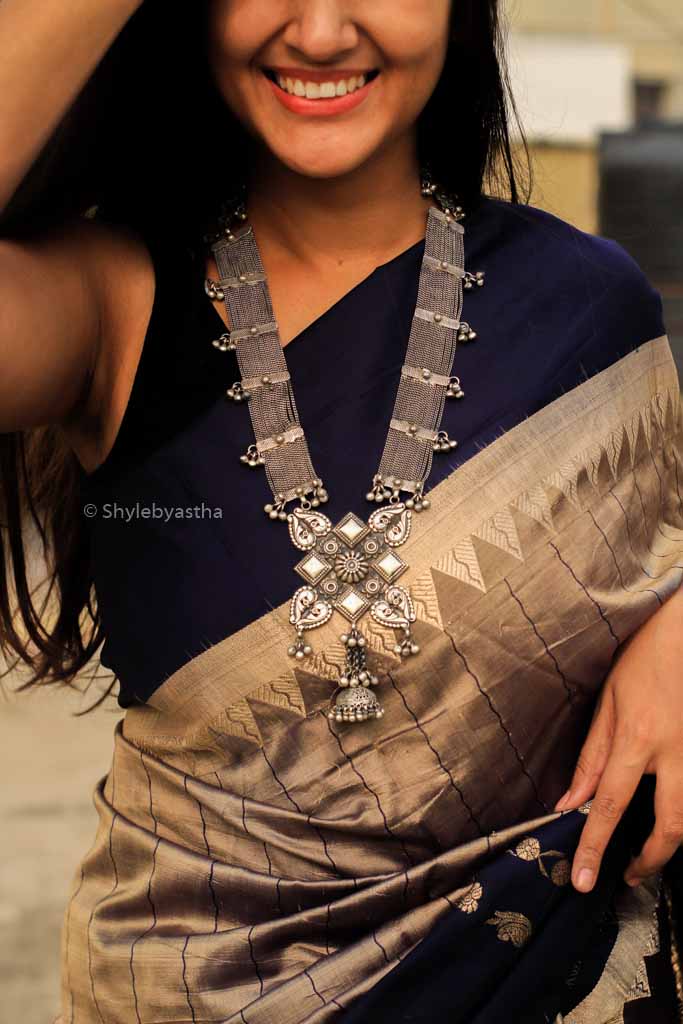 Jhumri Tribal Art Statement Necklace