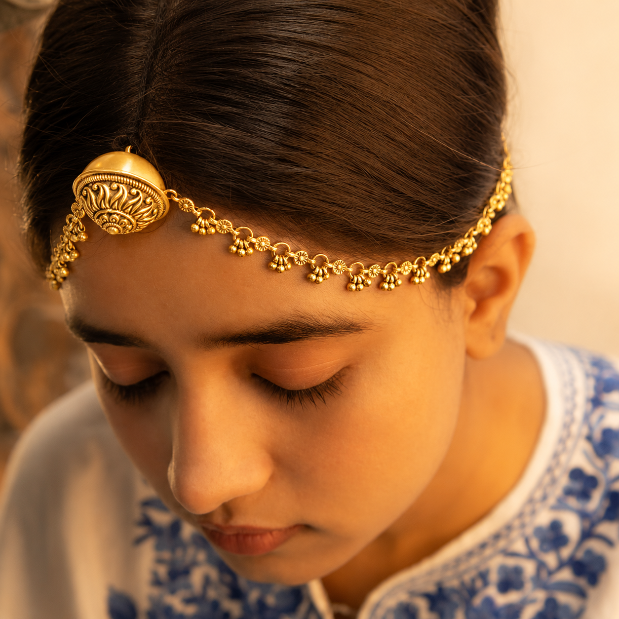 Dulari Ghughri Drop Vintage Inspired Intricate Borla