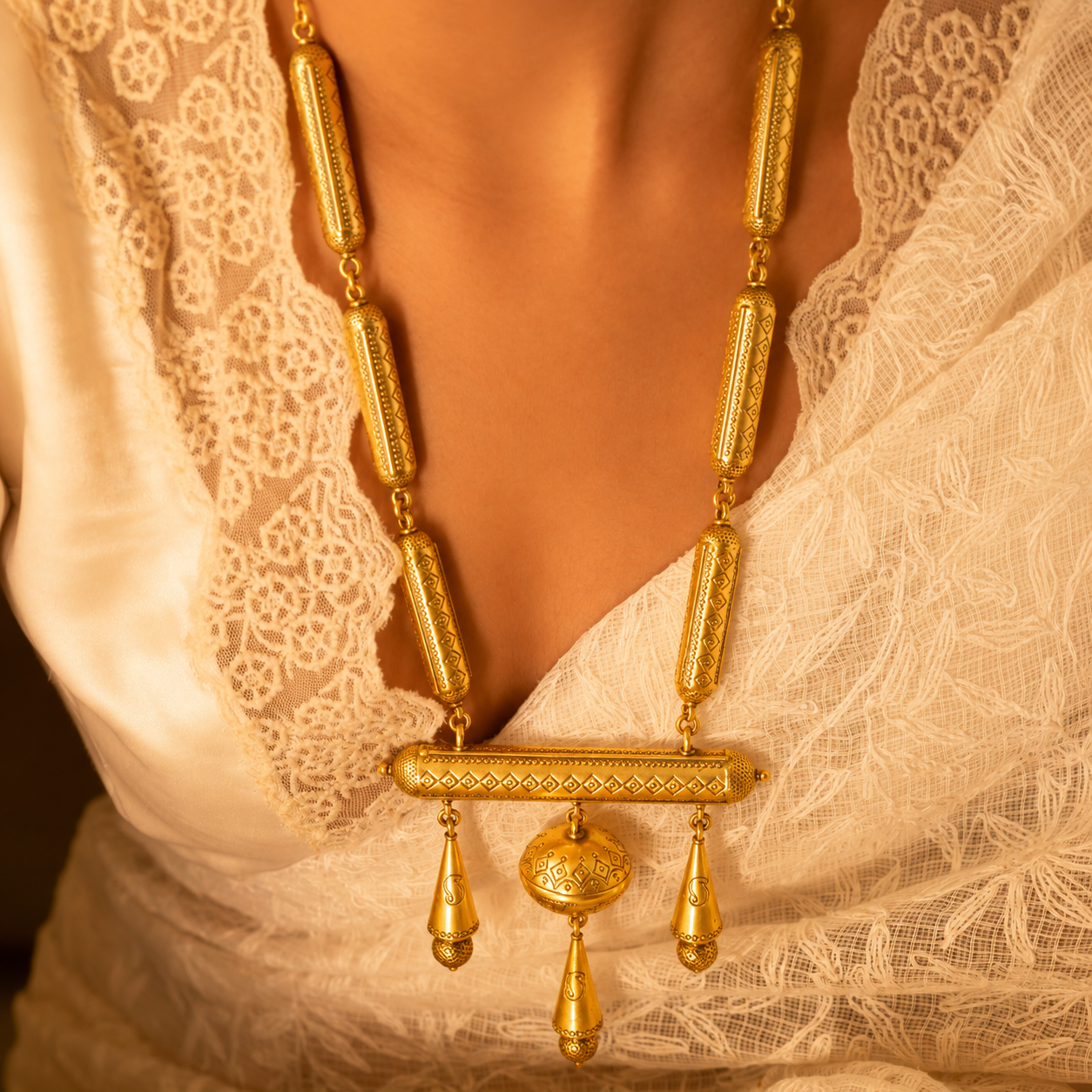 Tattva Vintage Inspired Mandaai Classic Necklace