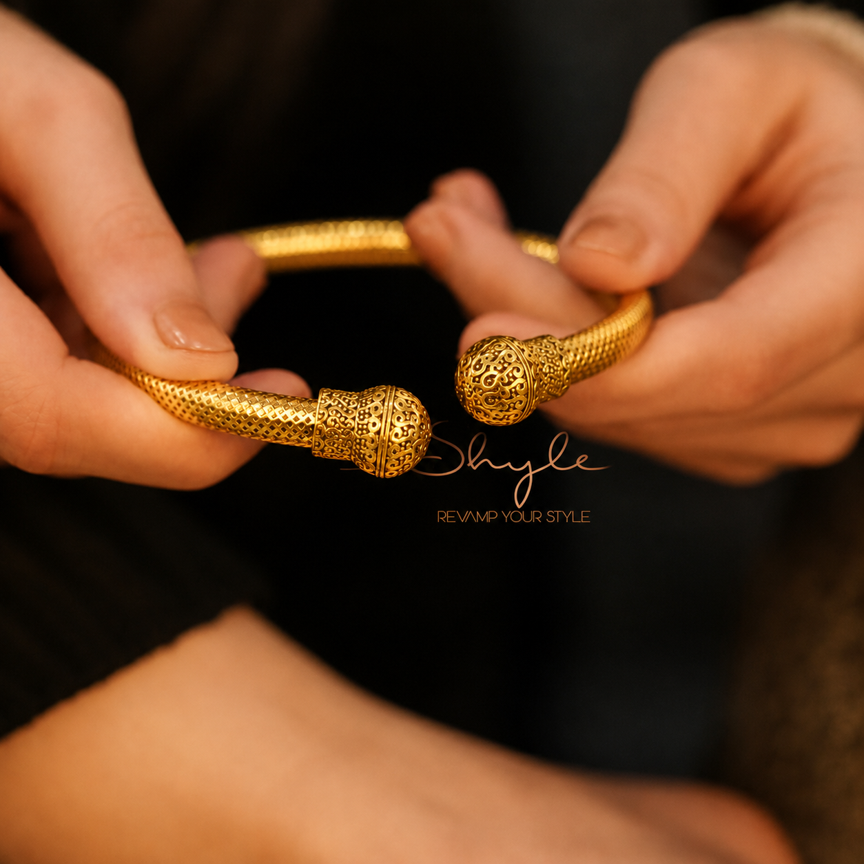 Mizoya Textured Ball Ankle Kada
