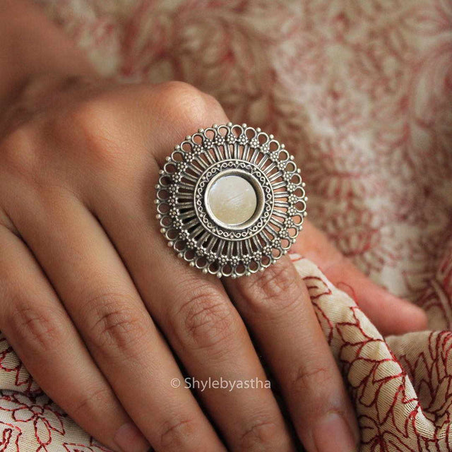 Dulari Mirror Chakra Ring