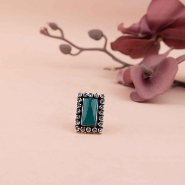 Essence Green Jade Cocktail Ring