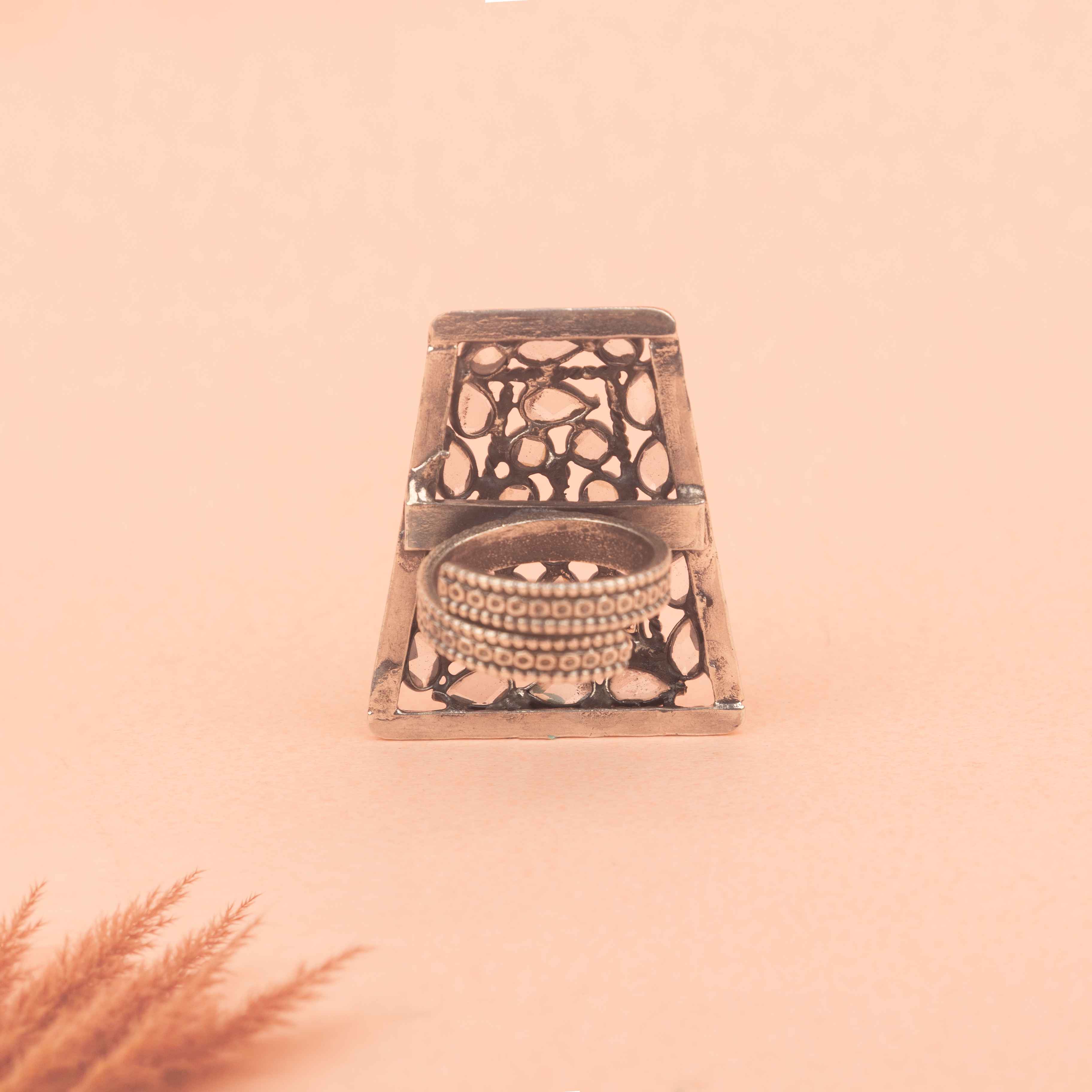 Essence Scintillating Ornate Statement Ring