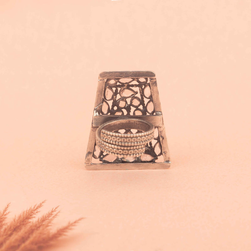 Essence Scintillating Ornate Statement Ring