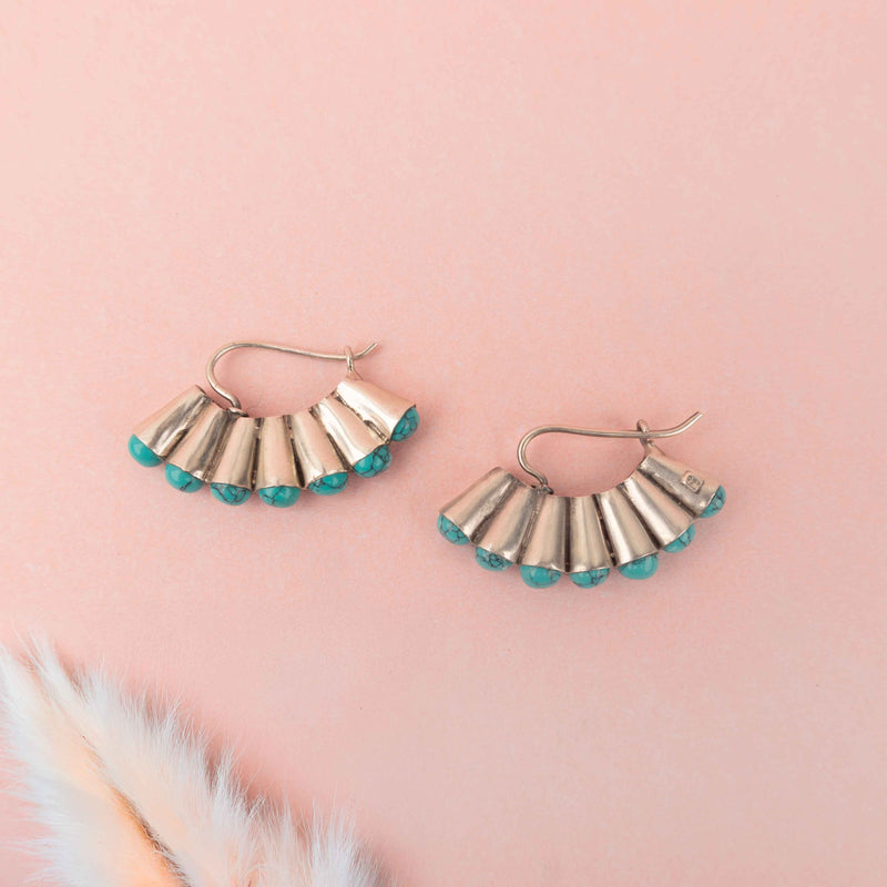 Essence Turquoise Classic Hoop Earring