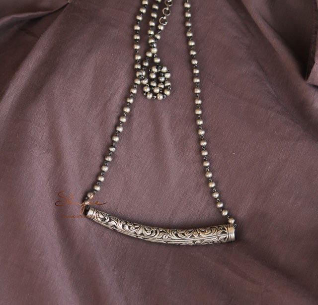 Moh Chitai Intricate Ball chain Necklace