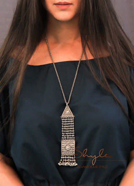Mizoya Intricate Ball Chain Classic Necklace