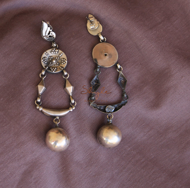 Anvaya Parrot Motif Quirky Drop Earrings