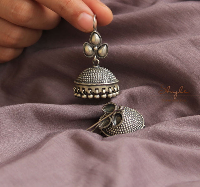 Adya Daana art Fish Hook Jhumka