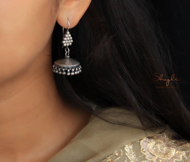 Adya fine Fish Hook Jhumki (1)