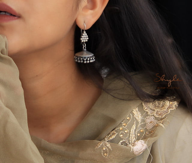 Adya fine Fish Hook Jhumki model