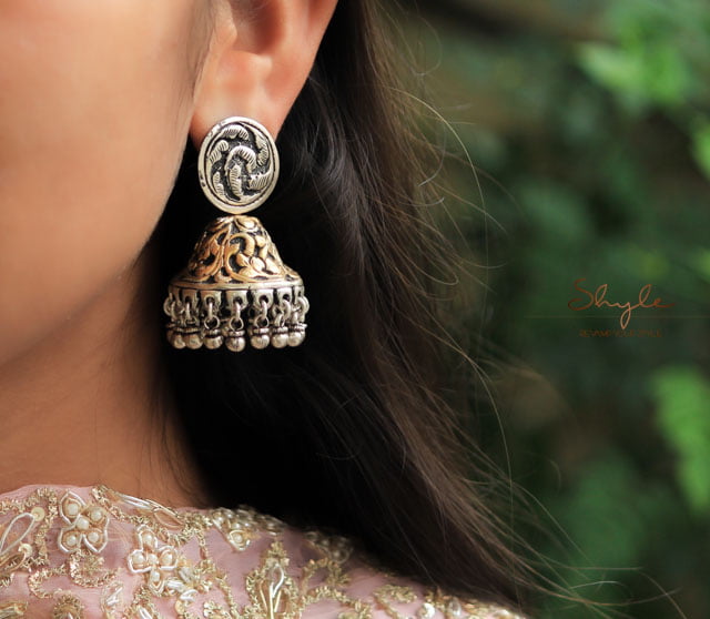 Tattva Chitai Dual Tone Jhumka