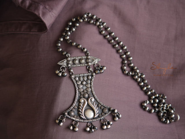 Mizoya Intricate Daana Art Tribal Inspired Necklace