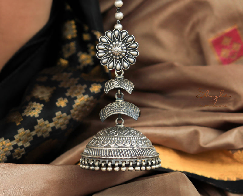 Jhumri Intricate Layered Kaan Chain Jhumka