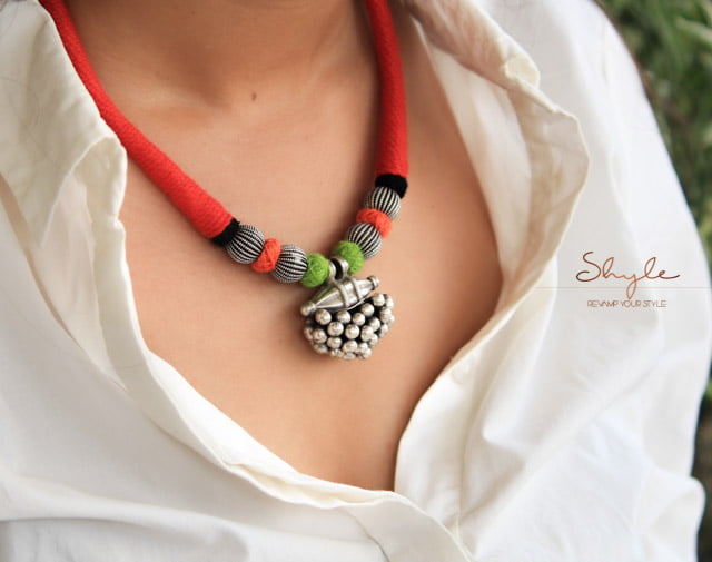 Anvaya Ball cluster Handcrafted Necklace