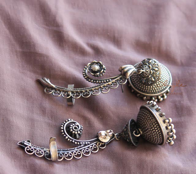 Anvaya Flora Earcuff Daana Art Jhumka
