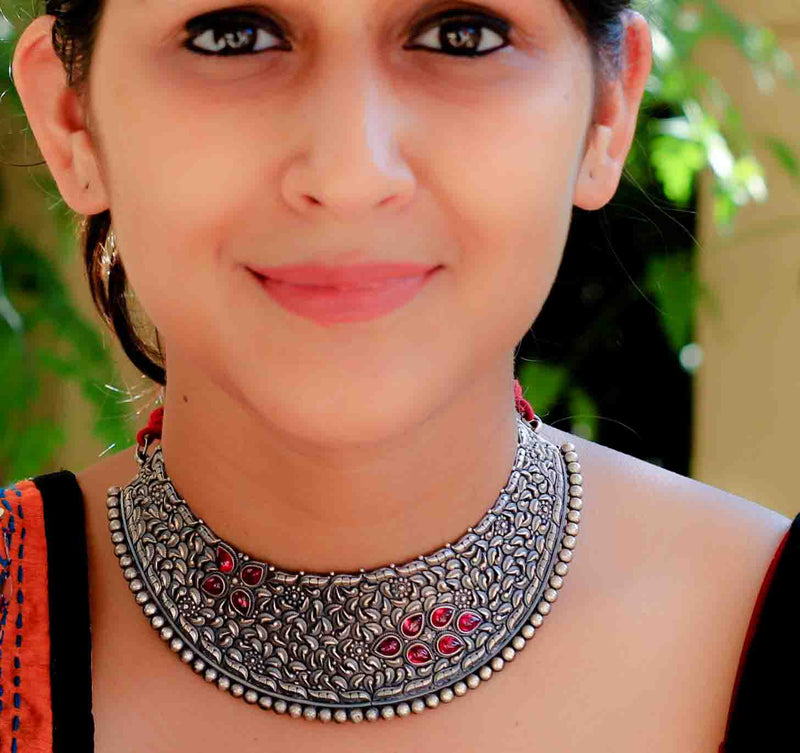 Tattva Embossed Necklace