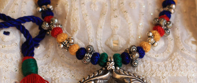 Dulari Peacock Carved Necklace