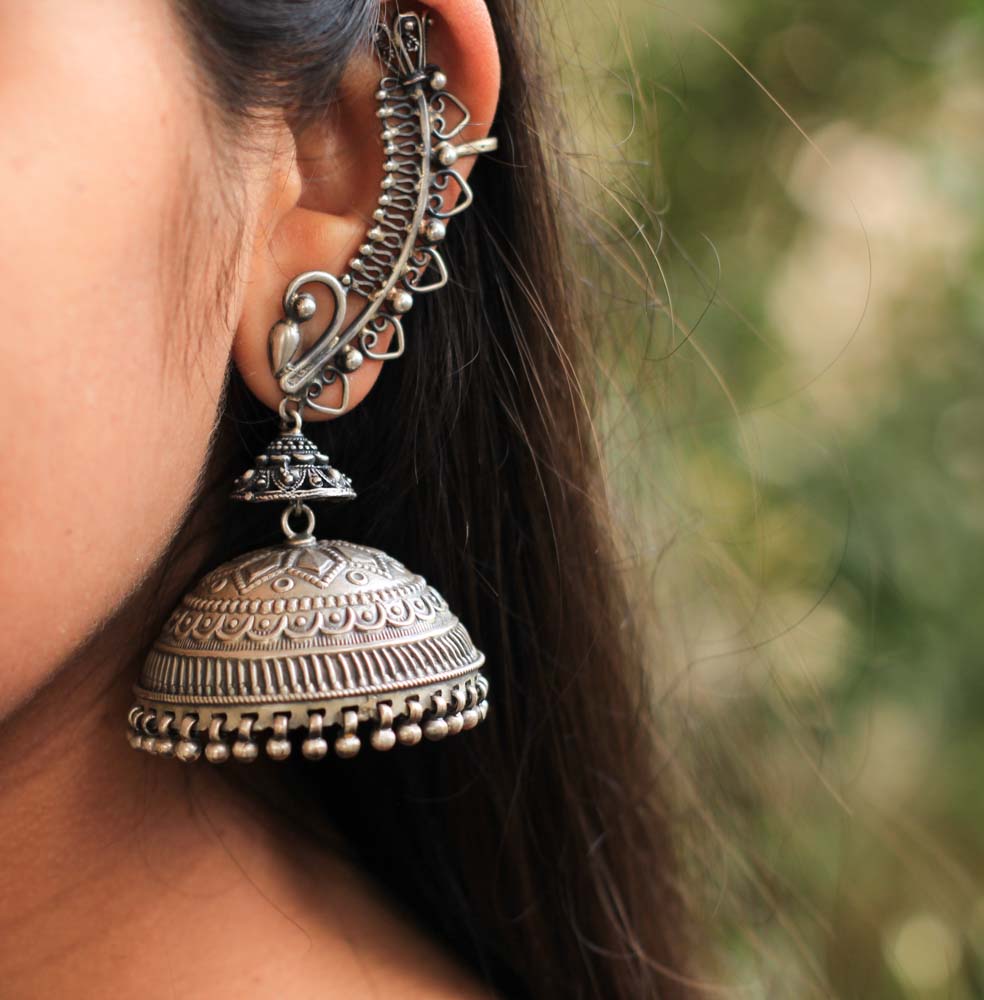Tattva Detailed Earcuff Jhumka