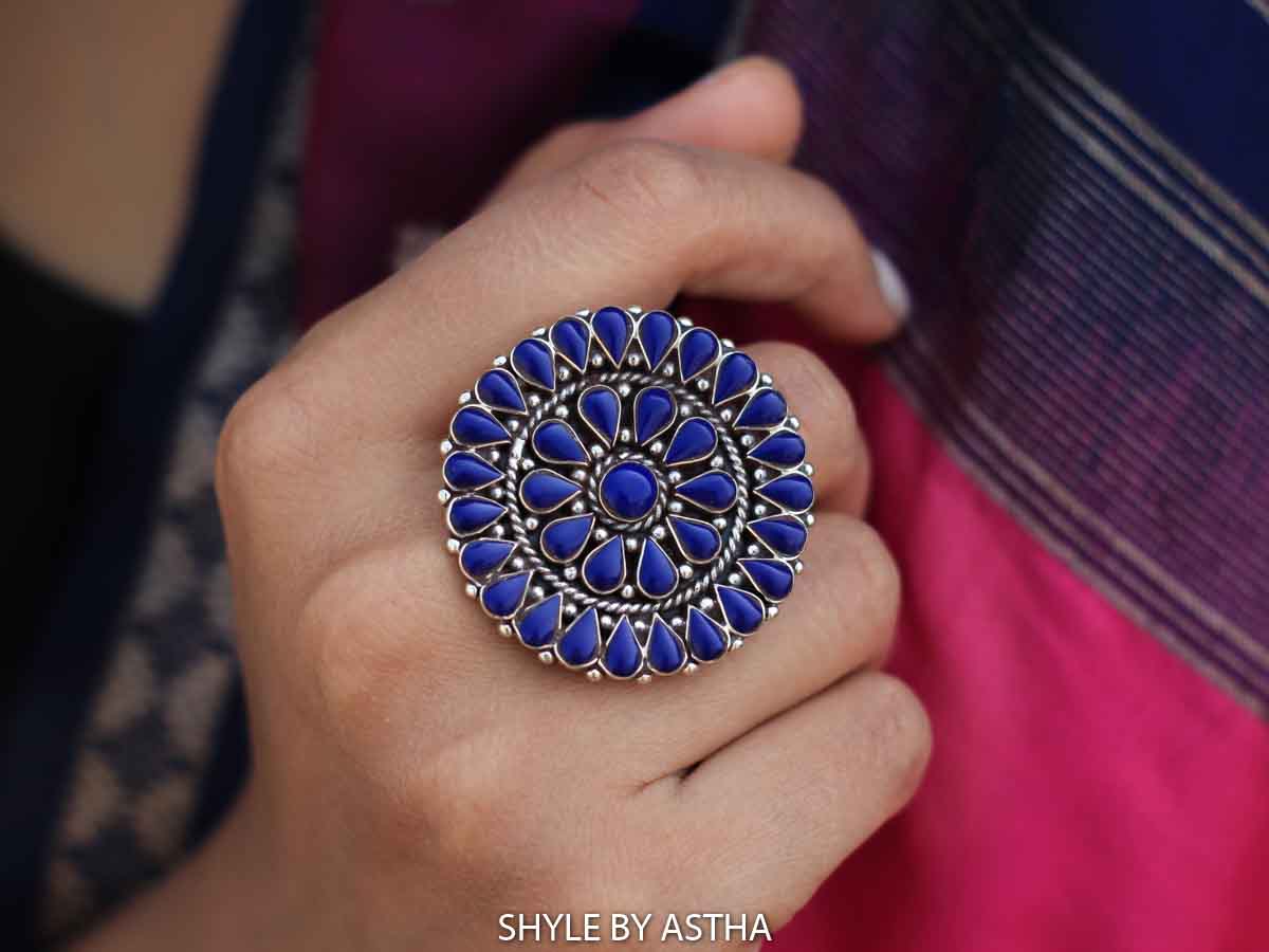 Tattva Jadau Detailed Ring
