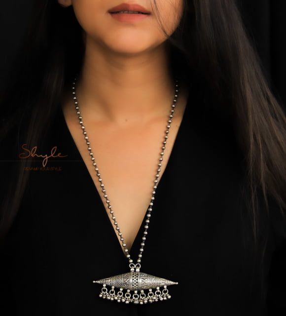 Tattva Intricate Conical Tribal Inspired Necklace