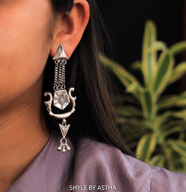 Mizoya Quirky Layered Earrings