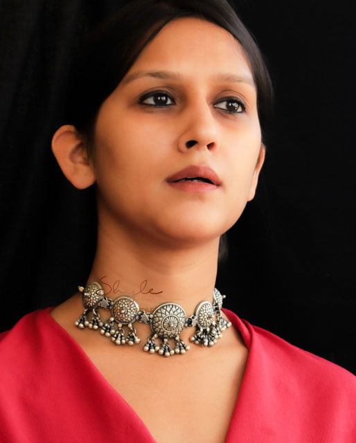 Tattva Concentric Embossed Ghughri Choker